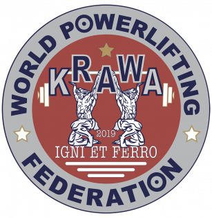 Логотип организации Всемирная Федерация пауэрлифтинга WPF-KRAWA (WPF-KRAWA)