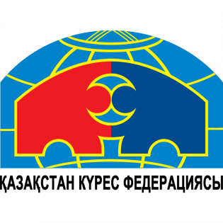 Логотип организации Федерация греко-римской, вольной и женской борьбы Республики Казахстан
