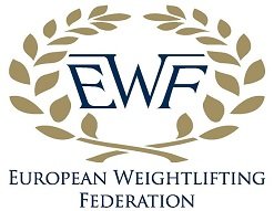 Organization logo EWF (Европейская федерация тяжелой атлетики)