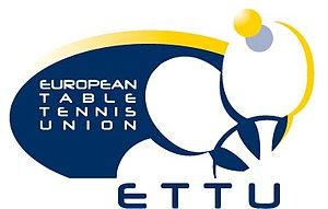Логотип организации ETTU (Европейский союз настольного тенниса)