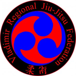 Логотип организации Федерация Джиу-Джитсу Владимирской области.   Спортивный клуб Ворон