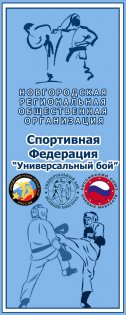 Логотип организации Новгородская РОО "Спортивная федерация "Универсальный бой"