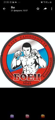 Логотип организации Клуб единоборств " Боец"